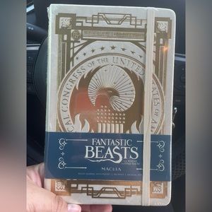 Fantastic Beasts Hard Cover Ruled Journal with pocket